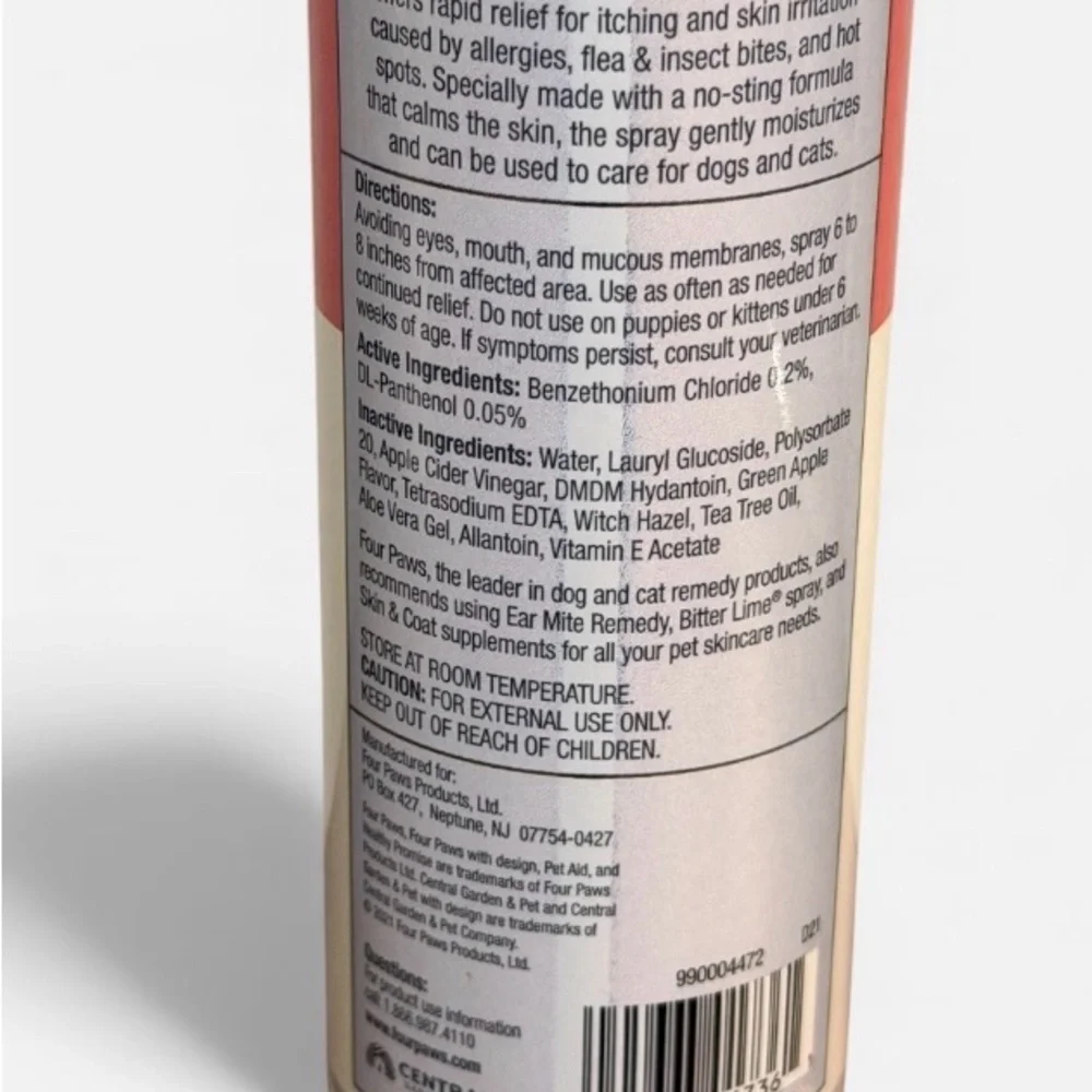 Anti-Itch Fast-Acting Spray for Dogs and Cats